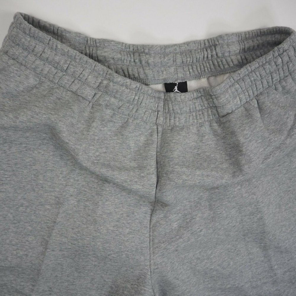 Nike Air Jordan Classic Fit Warmup Fleece Mens Pants Retro Grey - Picture 2 of 7